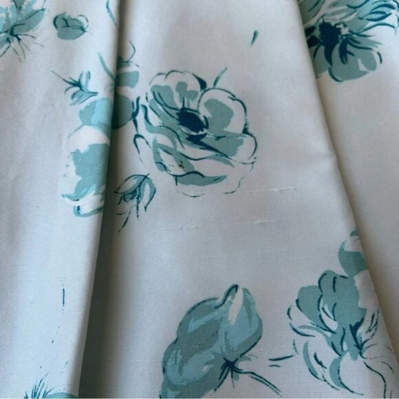 Banana Republic Pure Silk Floral A-Line Pleated Knee-Length Skirt - Picture 16 of 16